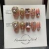 Series 600 Luxury Series Press On Nails(style-Medium Coffin/ballerina) - Image 7