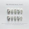 Series 600 Luxury Series Press On Nails(style-Medium Coffin/ballerina) - Image 5