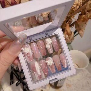 At home DIY Manicure artificial fake Press On Nails