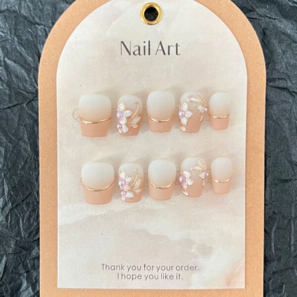 Peach Blossom Short Coffin/Ballerina - Image 6