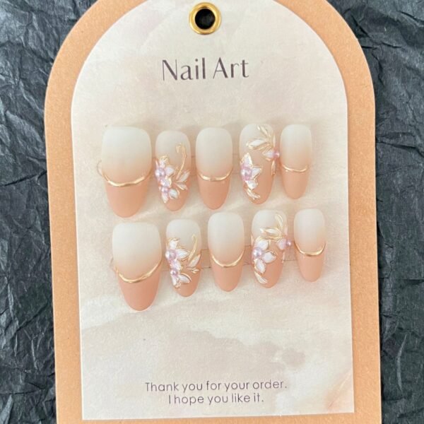 Peach Blossom Short Coffin/Ballerina - Image 4